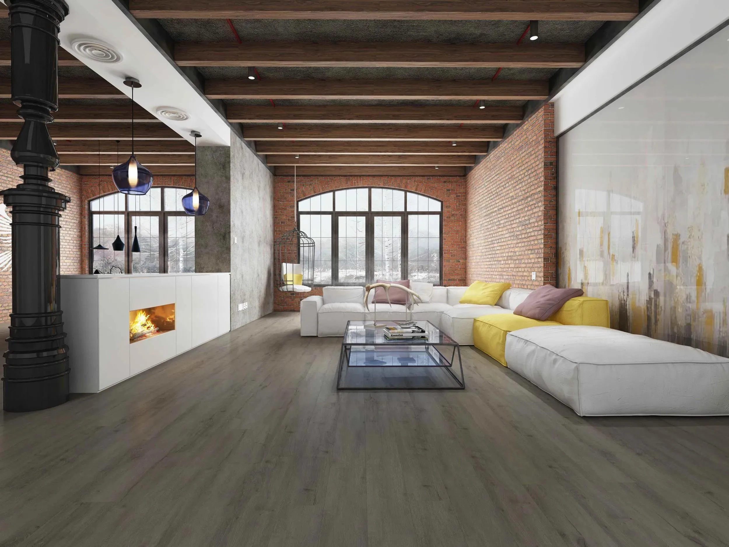 HydroGen 5 Nickel Vinyl Plank Flooring (BYKRCHY50NI - Biyork)