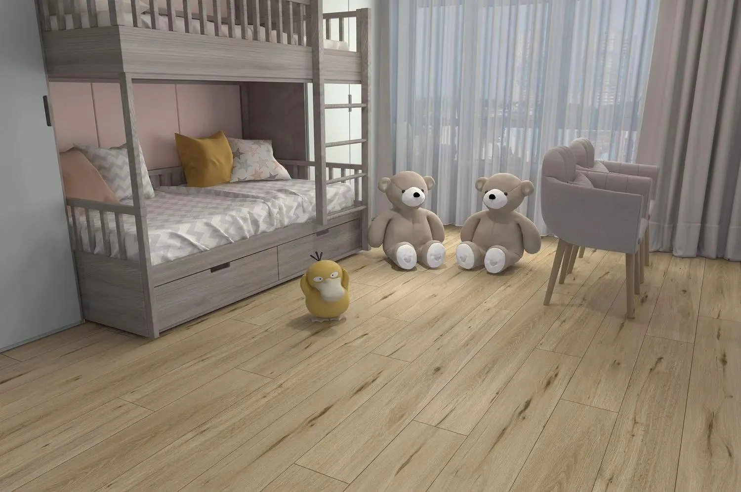 Safari Natural 7-1/16" x 48" Vinyl Plank Flooring (ODY94 - Cascade)