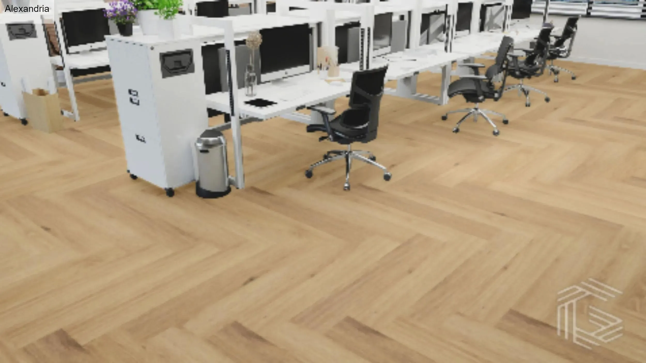 Designer Herringbone Alexandria 5" x 24" Vinyl Plank Flooring (VDEALEX70L048 - Grandeur Flooring)