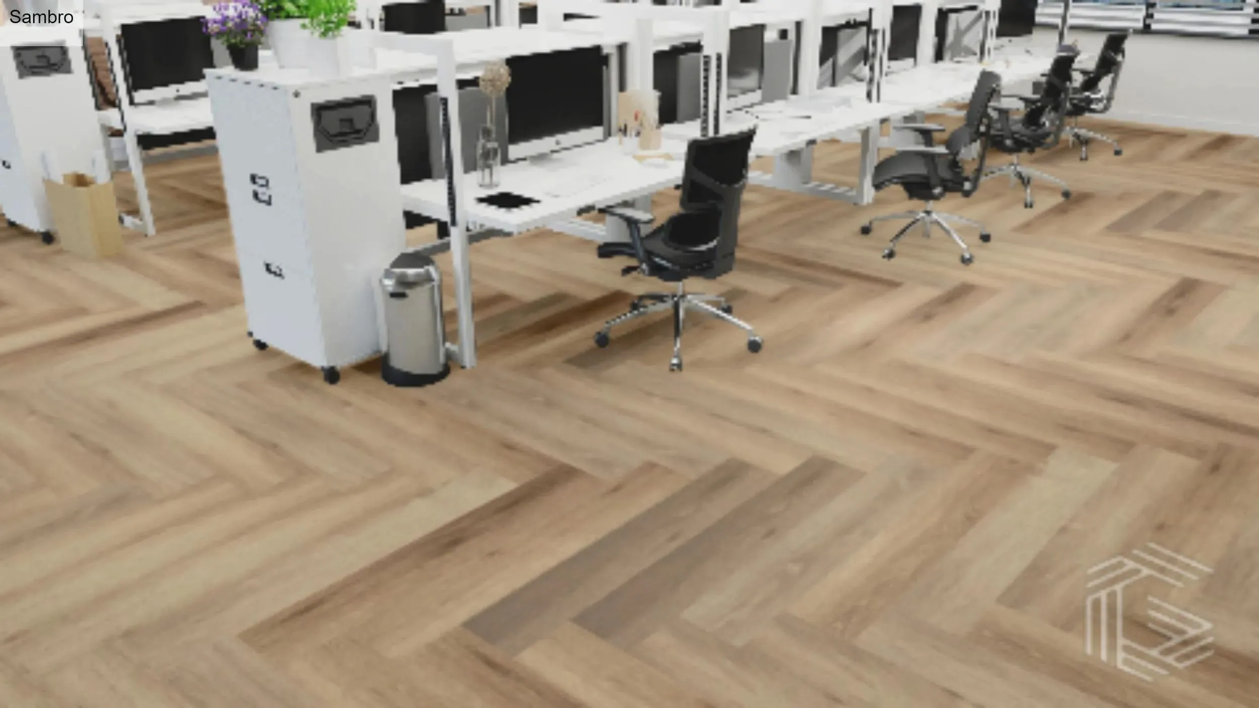 Designer Herringbone Sambro 5" x 24" Vinyl Plank Flooring (VDESAMB70L048 - Grandeur Flooring)