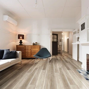 Image 2 of Andover Highcliffe Greige Vinyl Plank Flooring (VTRHIGGRE7X48-5MM-20MIL - MSI Surfaces) sold at Floors & Baths Pro's