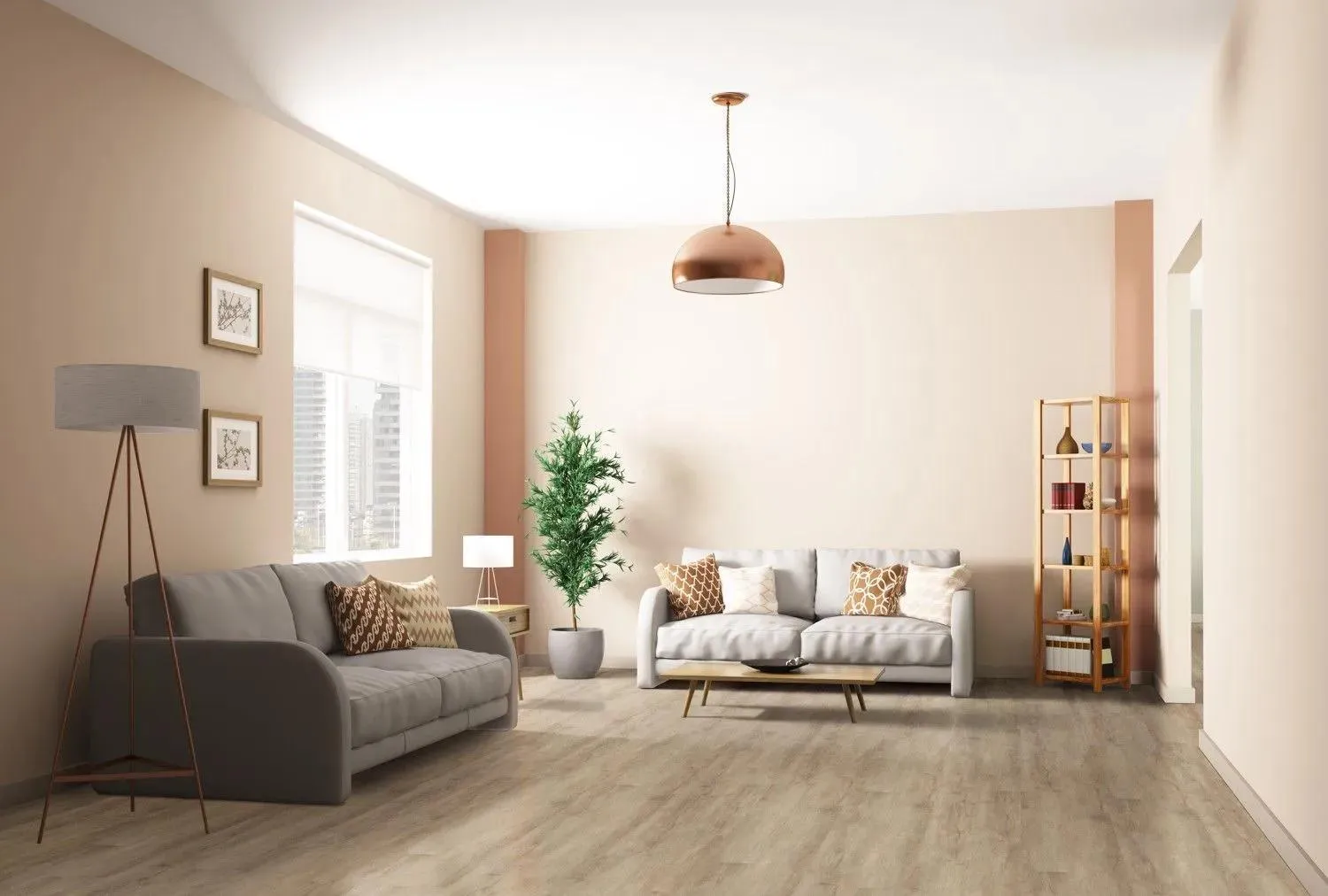 Prescott Sandino Vinyl Plank Flooring (VTRSANDIN7X48-6.5MM-20MIL - MSI Surfaces)