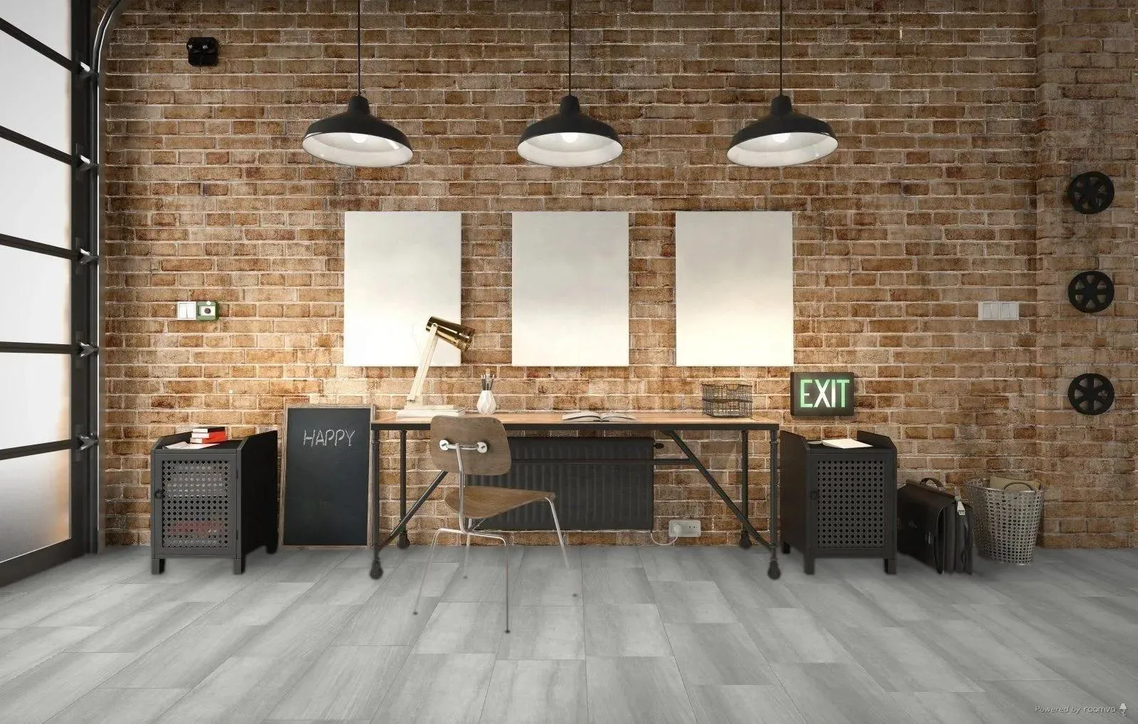 Corestone Tile Chase 12" x 24" Vinyl Plank Flooring (RVICORTCHAS - Richmond Luxury Vinyl)
