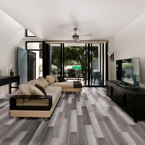 Image 2 of Taiga Voila Plus Fog Vinyl Plank Flooring (FVCVPPLANKFOG - Taiga) sold at Floors & Baths Pro's