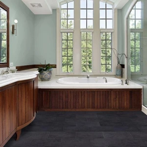 Image 2 of Black 12' - 2.45mm Vinyl Sheet (B3023 - Armstrong) sold at Floors & Baths Pro's