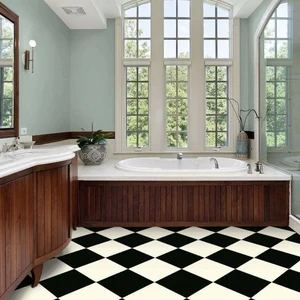 Image 2 of Black/White 12' - 2.45mm Vinyl Sheet (B3130 - Armstrong) sold at Floors & Baths Pro's