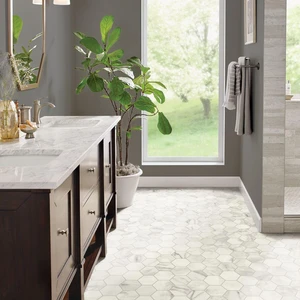 Image 2 of Alabaster 12' - 1.65mm Vinyl Sheet (G2926 - Armstrong) sold at Floors & Baths Pro's