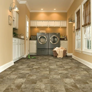 Image 2 of Winchester Brown 12' - 1.65mm Vinyl Sheet (G2913 - Armstrong) sold at Floors & Baths Pro's