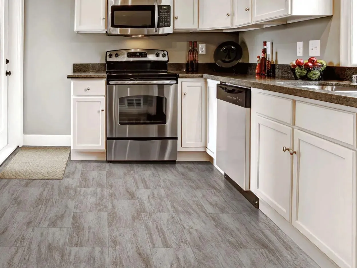 Atlas Marble Grey 12' - 1.3mm Vinyl Sheet (220003072 - Tarkett)