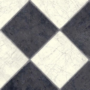  3" French Marble Black & White 12' - 3mm Vinyl Sheet (38041 - Tarkett) 