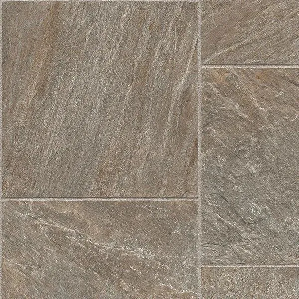 Quartzite Tile Green 12' - 3mm Vinyl Sheet (38194 - Tarkett)