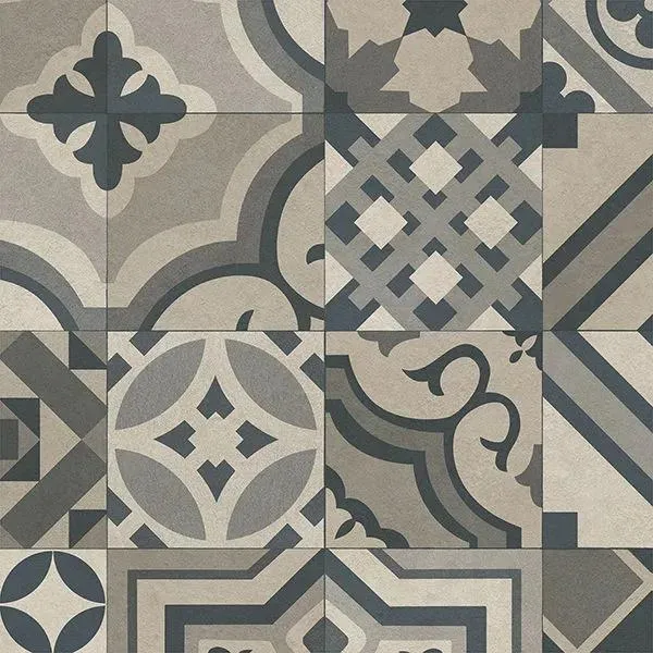 Encaustic Tile Artiza 12' - 2mm Vinyl Sheet (220317121 - Tarkett)