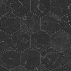 Nero Hex Black 12' - 2mm Vinyl Sheet (220317132 - Tarkett) | Floors & Baths Pro's
