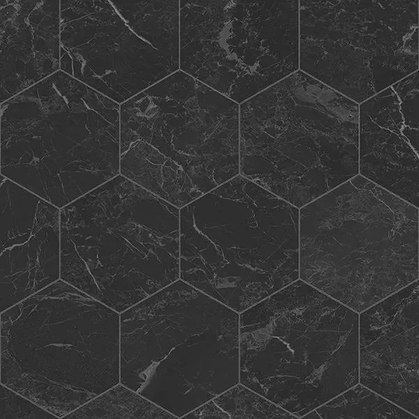 Nero Hex Black 12' - 2mm Vinyl Sheet (220317132 - Tarkett)
