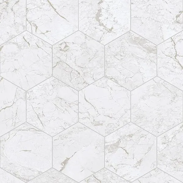 Nero Hex White 12' - 2mm Vinyl Sheet (220317131 - Tarkett)