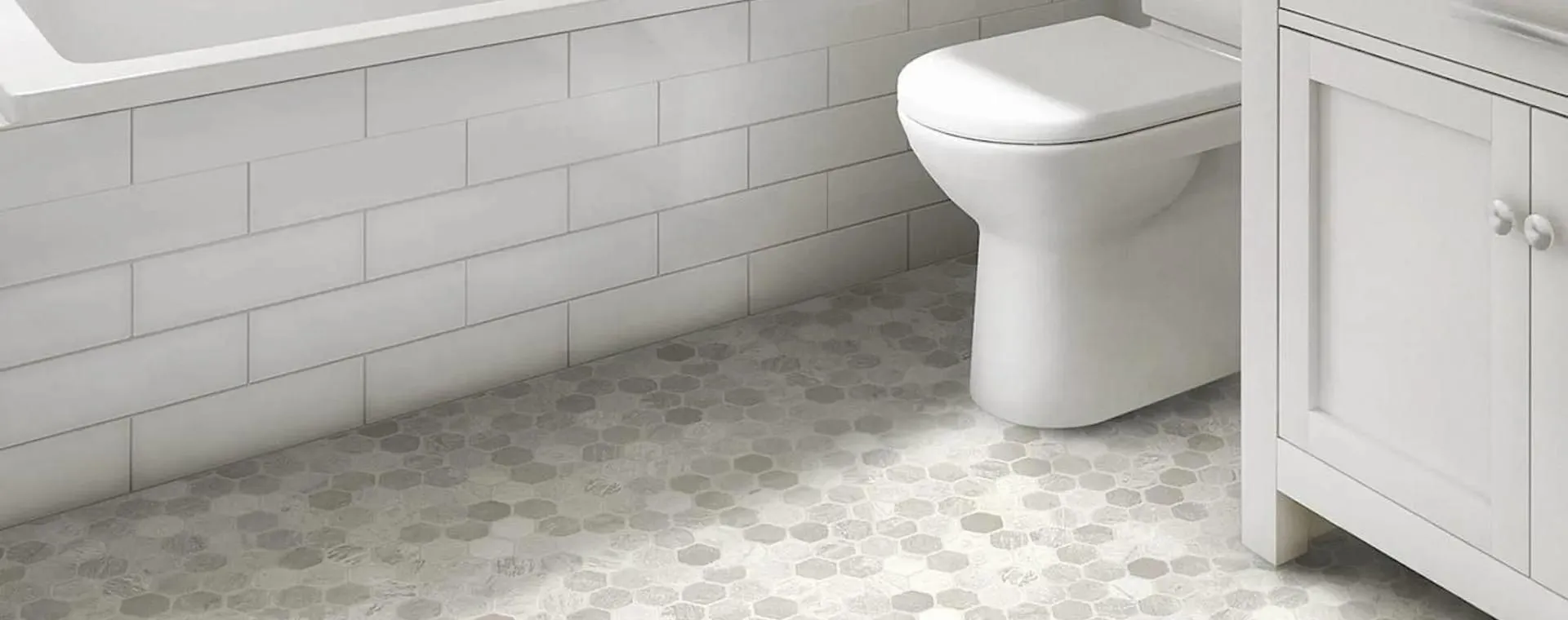 Nero Hex White 12' - 2mm Vinyl Sheet (220317131 - Tarkett)