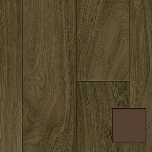 Acczent Wood S13-207-E1 Walnut Dark 6-1/2' x 2mm Vinyl Sheet (25030008- Tarkett) | Floors & Baths Pro's
