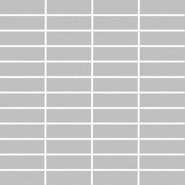Plain Techno Light Grey Rectangle Matte 12" x 12" MBU1315 Centura Square Mosaic Tiles