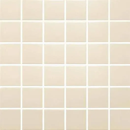 Plain Glaze Bone Satin 12" x 12" HP6565 Centura Square Mosaic Tiles