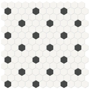  Smithcliffs Soho Canvas White Matte 12" x 12" 4501-0452-0 Anatolia Hexagon Mosaic Tiles 