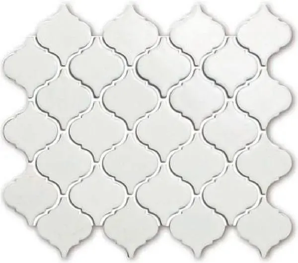 Small Lantern Cream Glossy 10" x 12" BHWA03026 Centura Other Mosaic Tiles