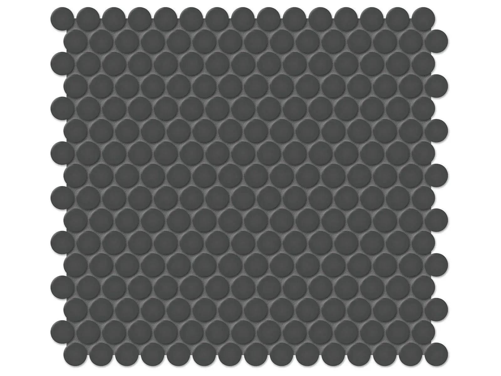 Soho Retro Black Matte 11" x 12" 4501-0441-0 Anatolia Circle Mosaic Tiles