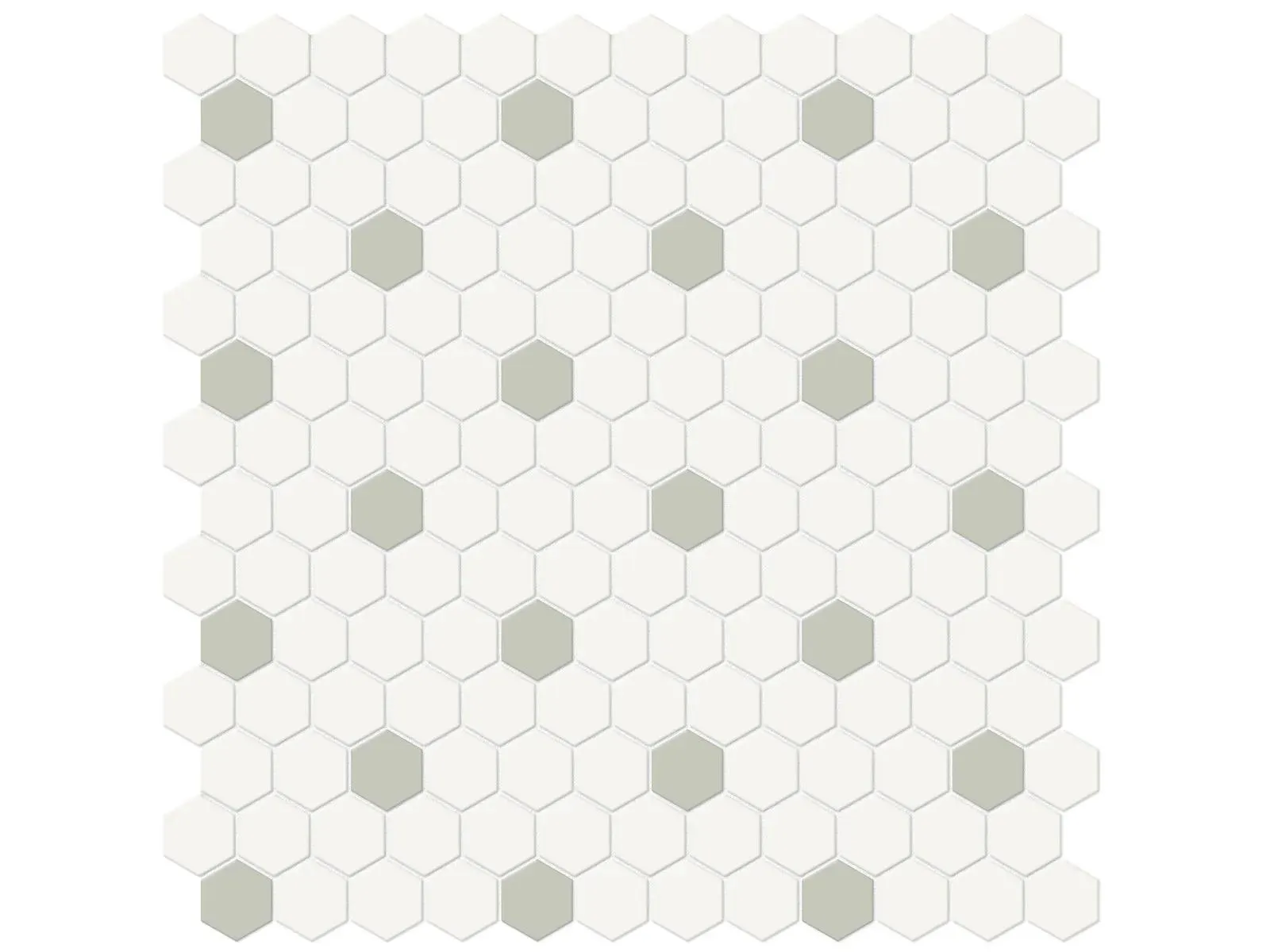 Soho Canvas White Matte 12" x 12" 4501-0453-0 Anatolia Hexagon Mosaic Tiles