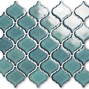 Small Lantern Green Glossy 10" x 12" BHWA06032 Centura Other Mosaic Tiles | Floors & Baths Pro's
