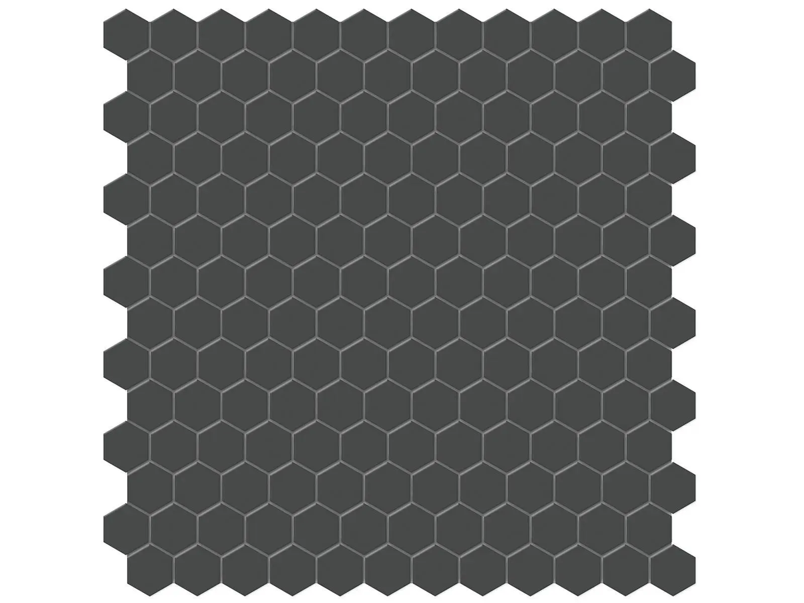 Soho Retro Black Matte 12" x 12" 4501-0449-0 Anatolia Hexagon Mosaic Tiles