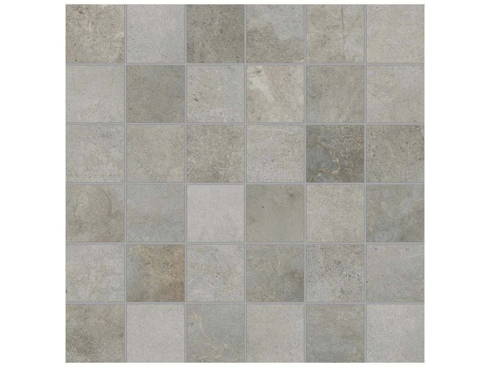Ceraforge Chromium Matte 12" x 12" 4501-0059-1 Anatolia Square Mosaic Tiles