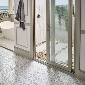 Image 3 of Bianco Dolomite White-Cool Polished 12-1/2" x 12-1/2" SMOT-BIANDOL-DOTP MSI Surfaces Square Mosaic Tiles sold at Floors & Baths Pro's
