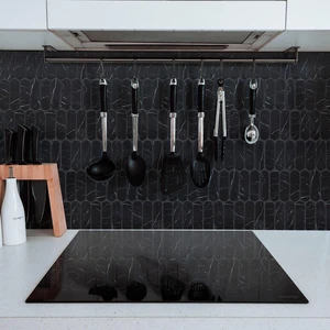 Image 2 of Moda Marquina Matte 12" x 12" MODMARCAPSMOS0104M Italbec Italbec Circle Mosaic Tiles sold at Floors & Baths Pro's