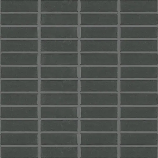 Basic Charcoal Grey Satin 12" x 12" MBM1339 Centura Square Mosaic Tiles