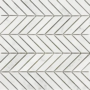 Image 2 of Miki Chevron Bianco Carrara Matte 12" x 12" (9.2 sqft/box) S93HONN Centura Hexagon Mosaic Tiles sold at Floors & Baths Pro's