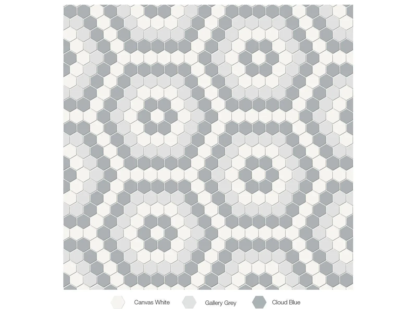 Soho Afternoon Matte 8-1/4" x 14" 4501-0553-0 Anatolia Hexagon Mosaic Tiles