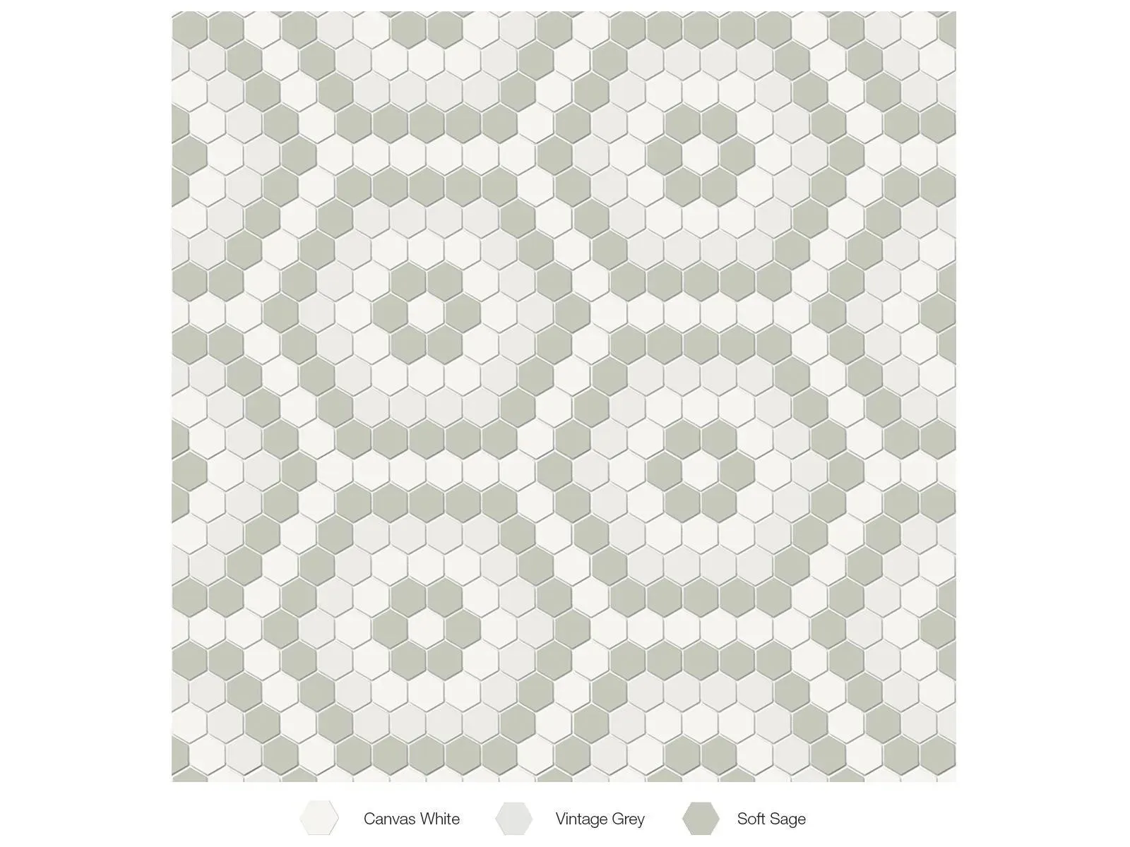 Soho Morning Blend Matte 8-1/4" x 14" 4501-0552-0 Anatolia Hexagon Mosaic Tiles