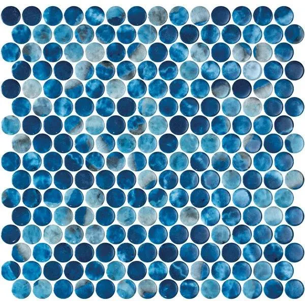 Penny Vanguard Saona Glossy 12" x 12" PE2005156 Centura Circle Mosaic Tiles
