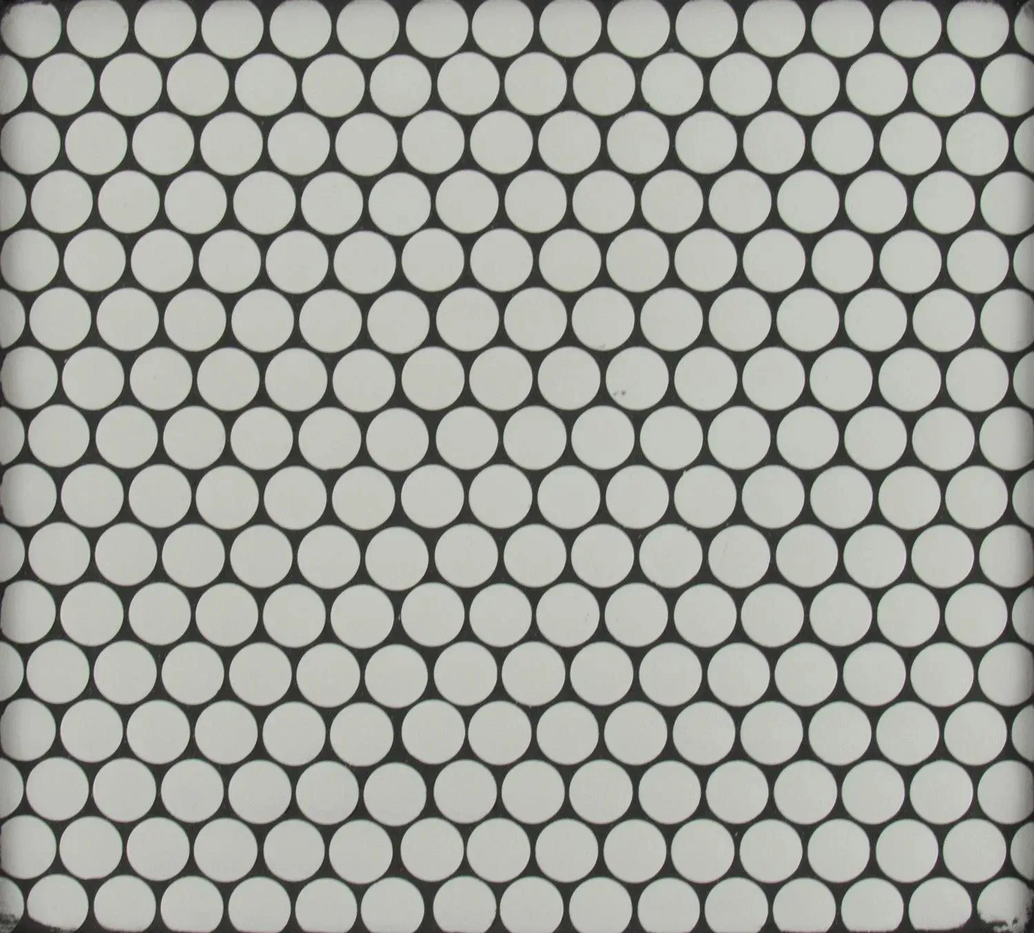 Penny Round White-Cool Matte 11-1/2" x 11-1/2" SMOT-PT-PENRD-BIAM MSI Surfaces Circle Mosaic Tiles