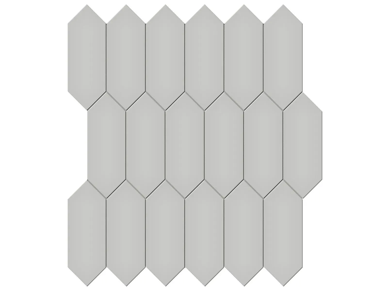 Soho Loft Grey Matte 11" x 13" 4501-0491-0 Anatolia Hexagon Mosaic Tiles