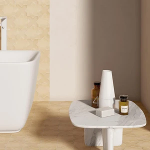 Image 4 of Kasbah Base Fawn Matte 5" x 5" KA28817 Centura X Mosaic Tiles sold at Floors & Baths Pro's