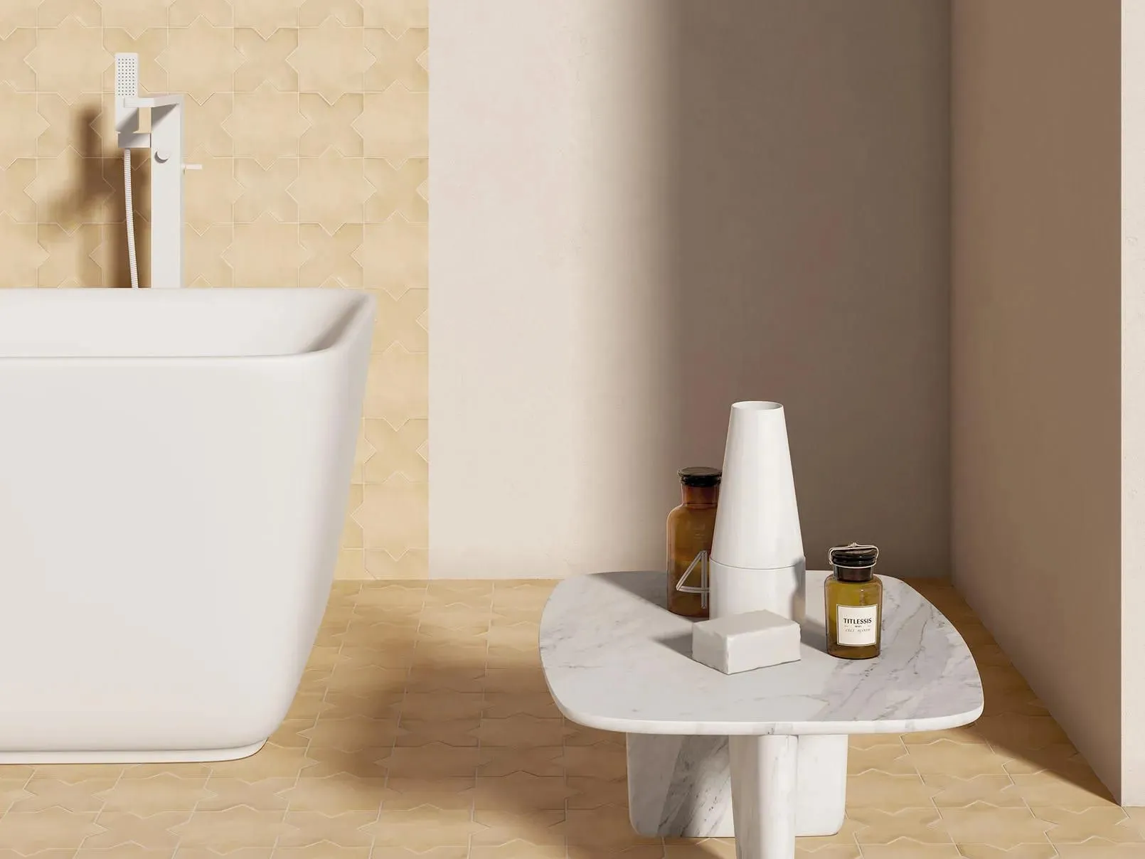 Kasbah Base Fawn Matte 5" x 5" KA28817 Centura X Mosaic Tiles