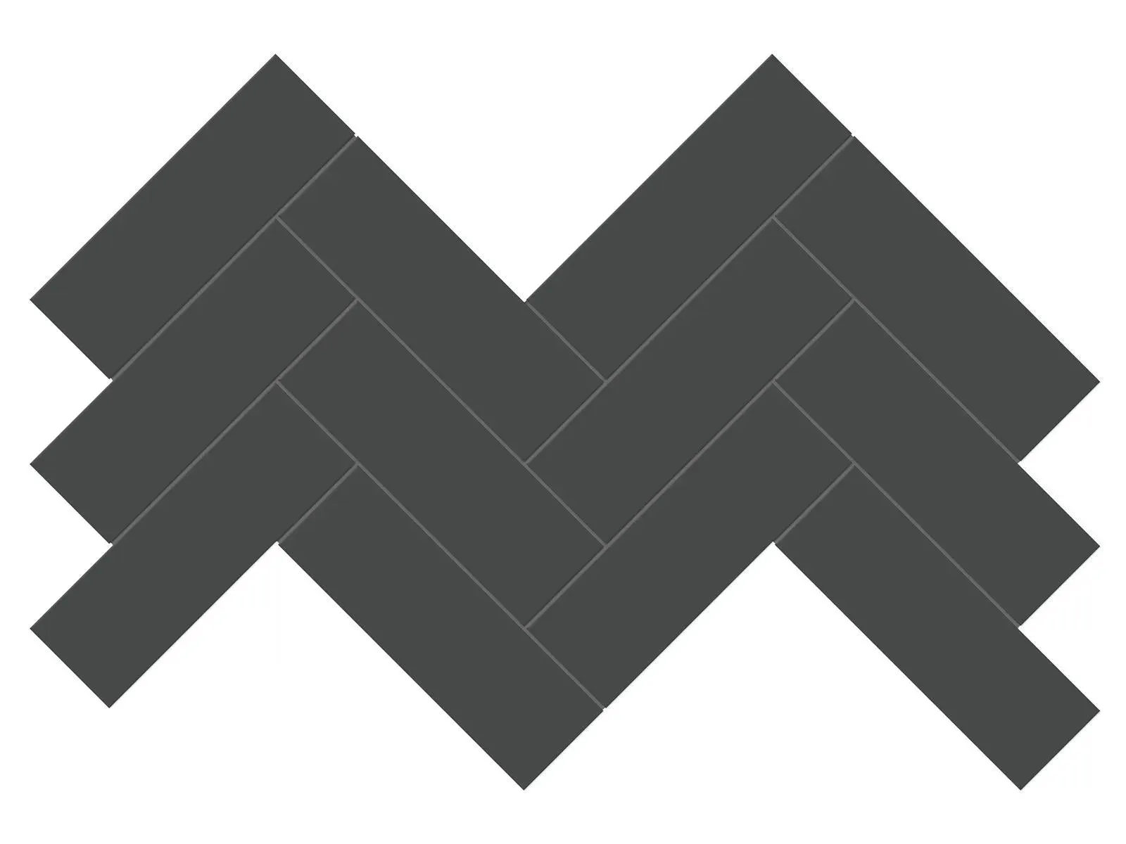 Soho Retro Black Matte 8-1/4" x 17" 4501-0534-0 Anatolia Rectangle Mosaic Tiles