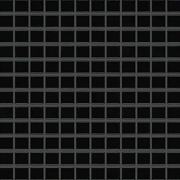 Basic Black Glossy 12" x 12" MBG1104 Centura Square Mosaic Tiles