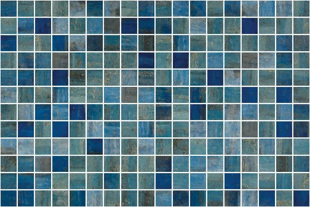Vanguard Forest blue Glossy 12" x 18" 2003388 Centura Rectangle Mosaic Tiles