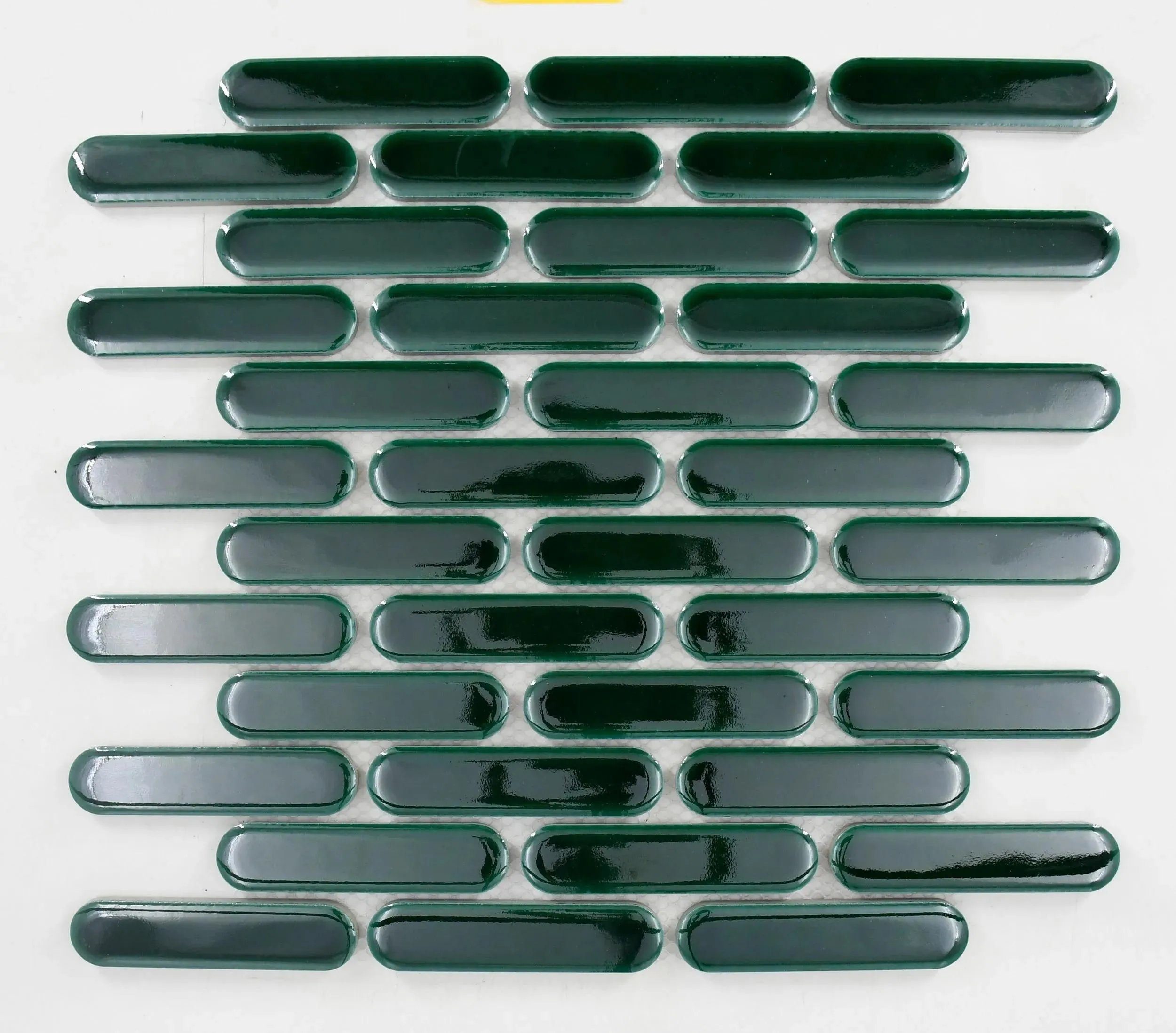 Mystic Verde Glossy 12" x 12" MYSVERCAPBMOS0104G Italbec Italbec Circle Mosaic Tiles