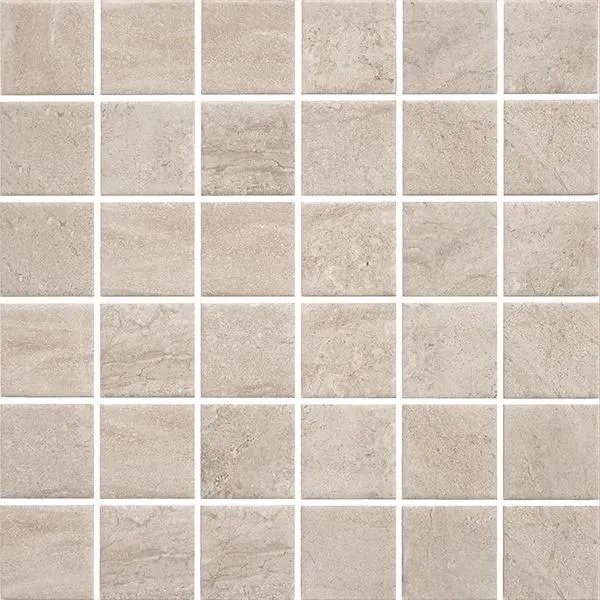 Miki - InkJet Mosaics Beige Matte 12" x 12" MPSC9007 Centura Square Mosaic Tiles