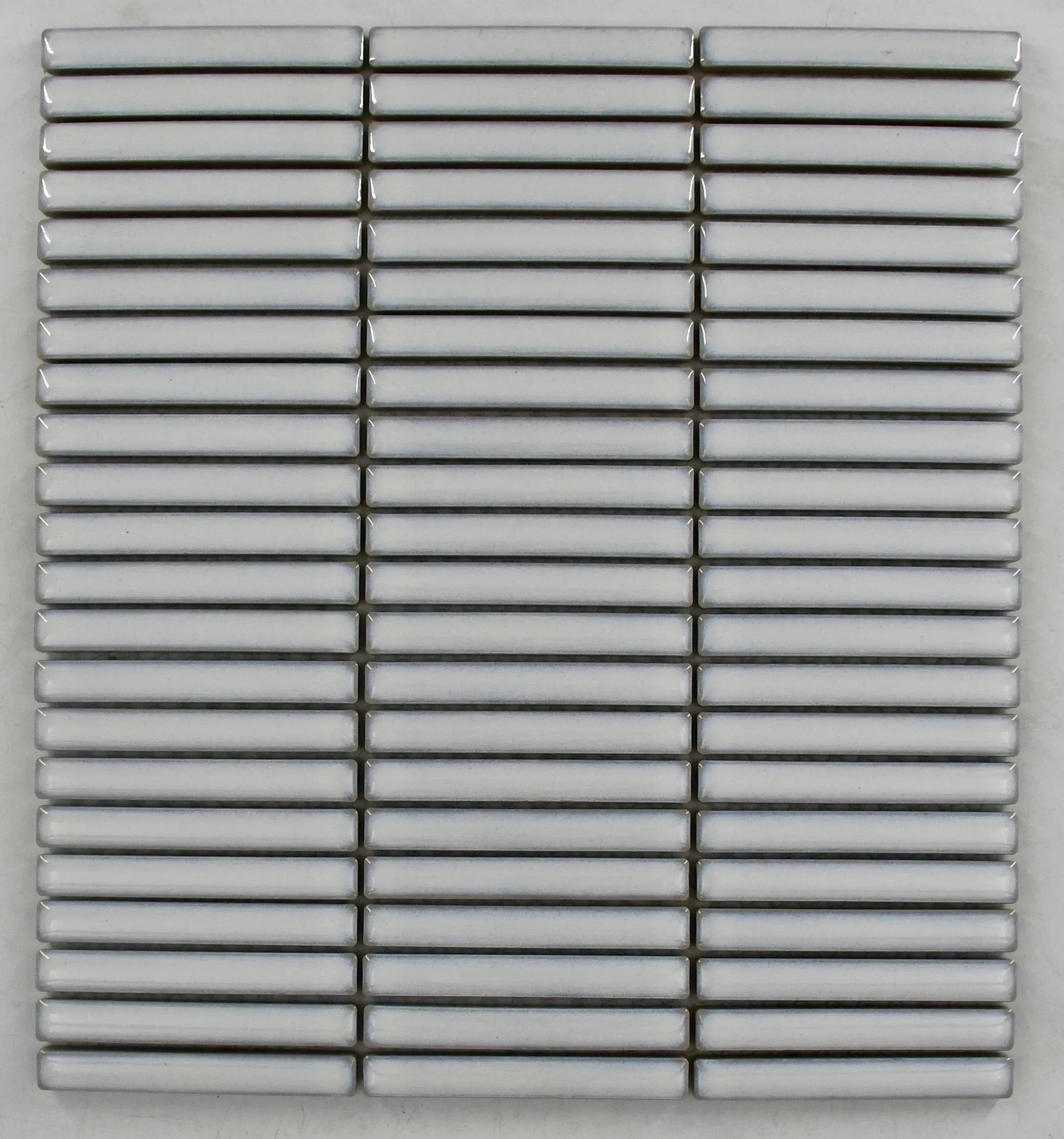 Maya Crystal Blanco Glossy 12" x 12" MAYCBLLINSMOS0104G Italbec Italbec Rectangle Mosaic Tiles