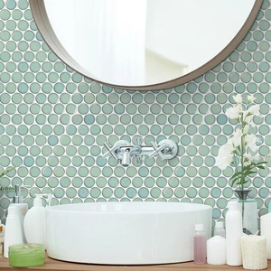 Image 3 of Penny 28 Bangkok Glossy 12" x 13" PEBANGKOK Centura Mosaic Mosaic Tiles sold at Floors & Baths Pro's