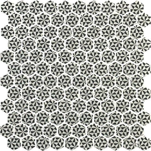 Hex Vintage Pauline Matte 12" x 12" VINPAMAHEX Centura Hexagon Mosaic Tiles | Floors & Baths Pro's