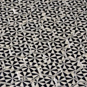 Image 3 of Hex Vintage Pauline Matte 12" x 12" VINPAMAHEX Centura Hexagon Mosaic Tiles sold at Floors & Baths Pro's